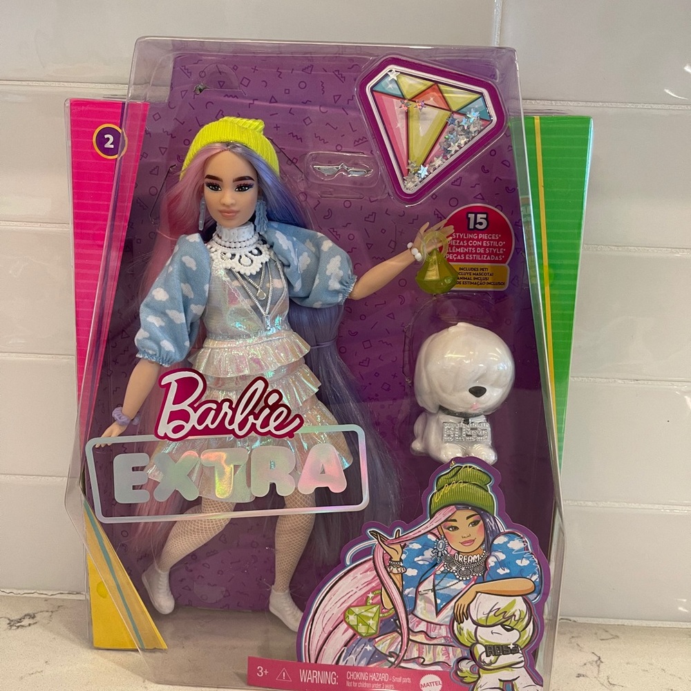 SOLD Barbie Extra Doll #2  with Pet Puppy 2020